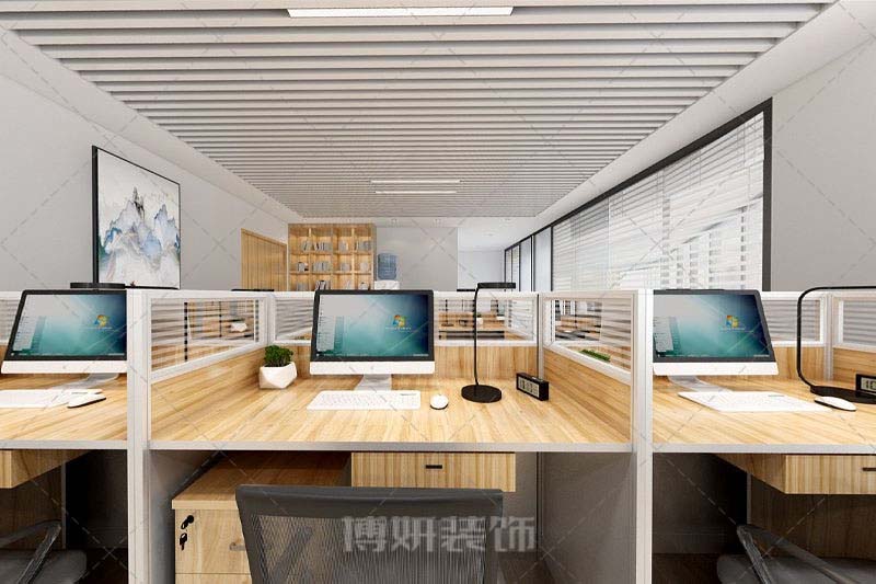 南京原木纯粹办公室装修设计方案效果图-南京js4399金沙工装公司
